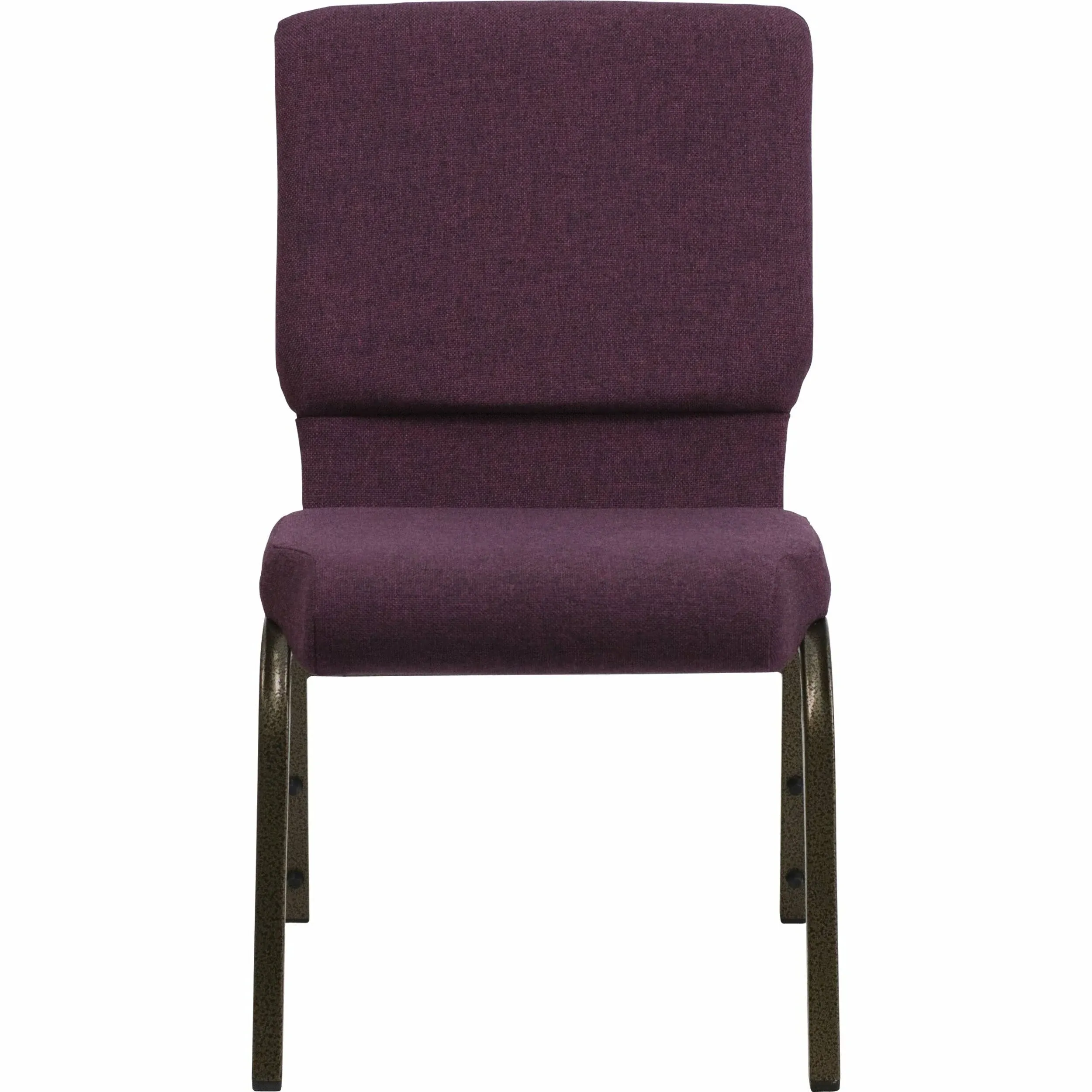 Plum Fabric Church Chair FD-CH0221-4-GV-005-GG