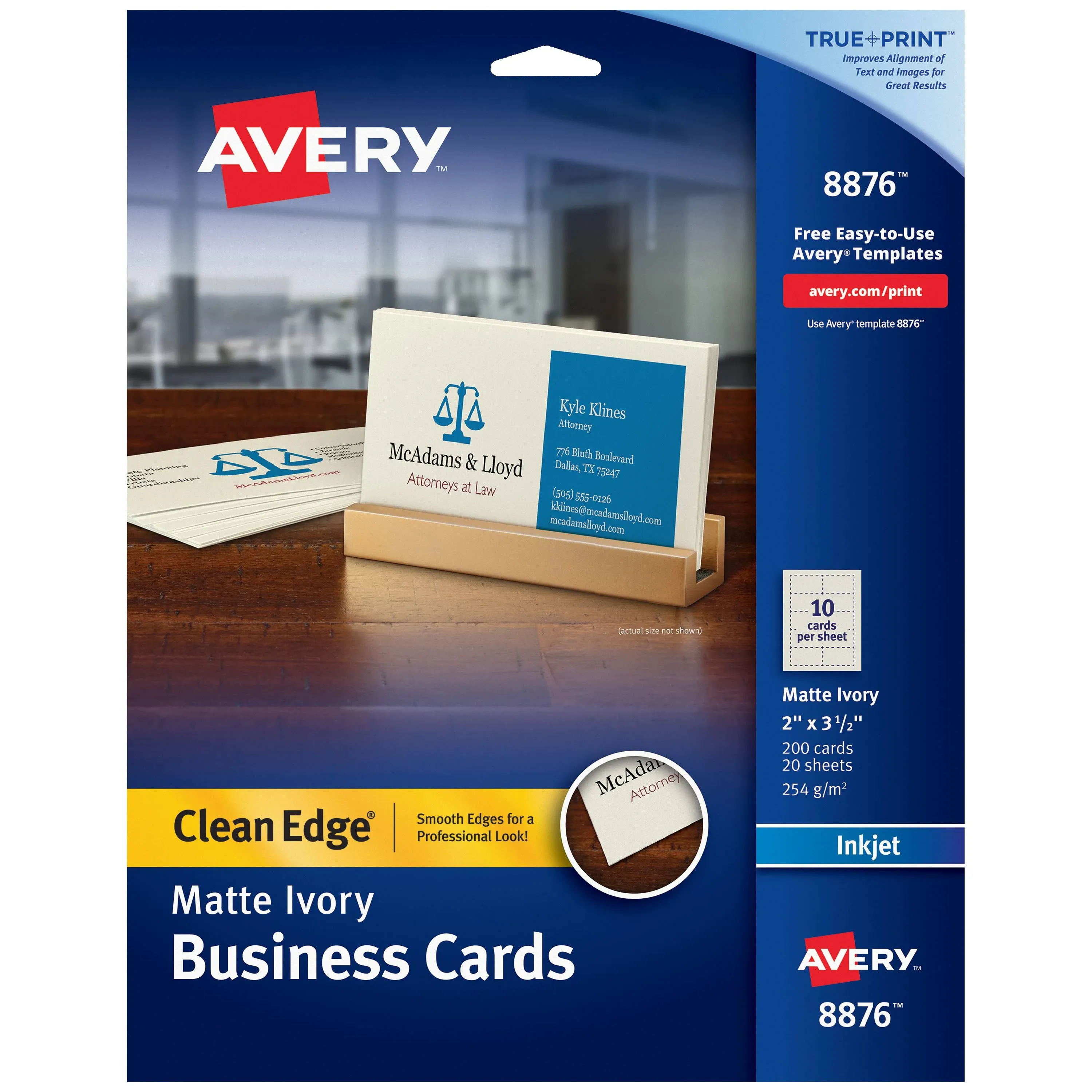 Avery Printable Business Cards for Inkjet Printers