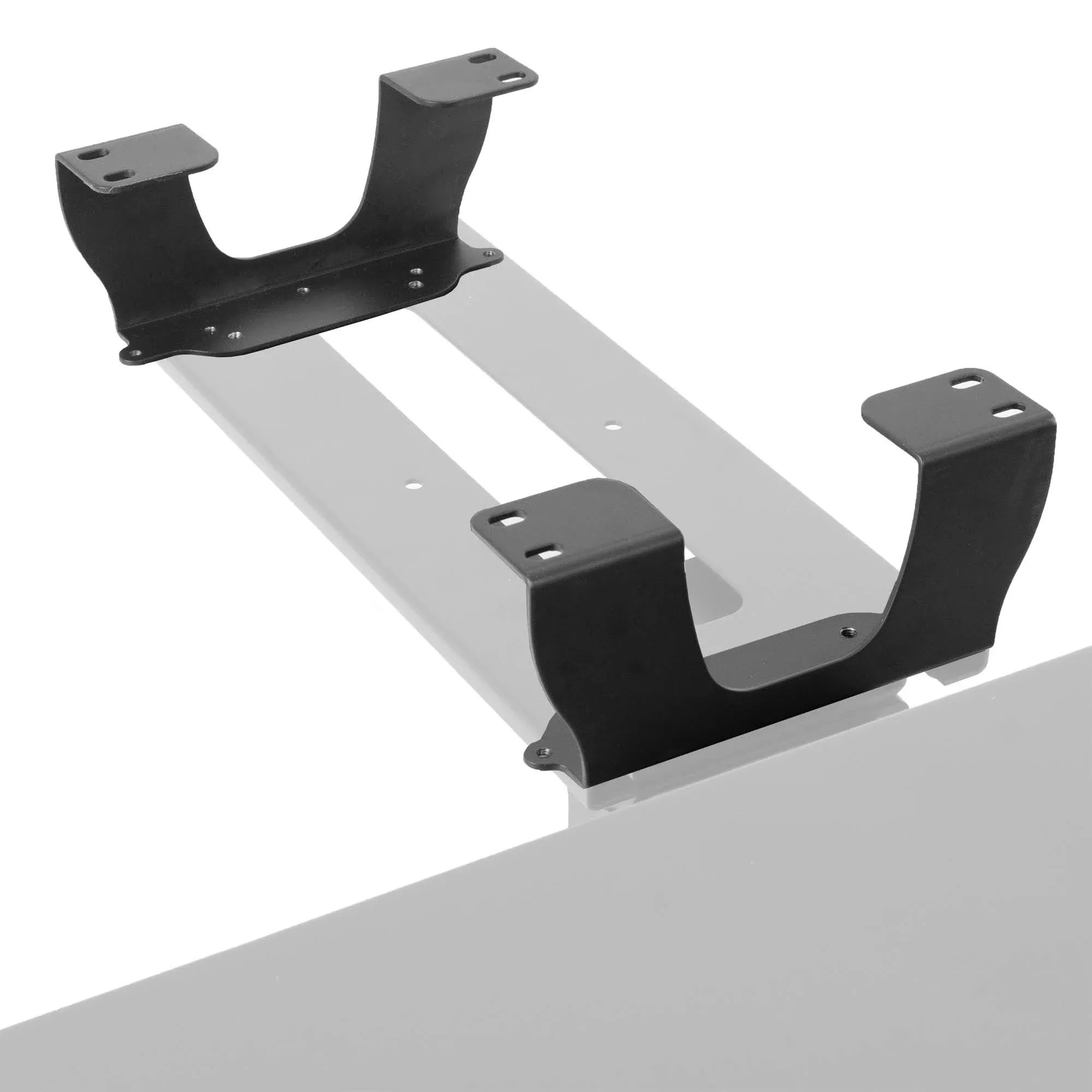 Dual Spacer Brackets for Under Desk Keyboard Tray