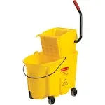 Rubbermaid Fg758088yel Wavebrake Wringer with 35 Qt Bucket