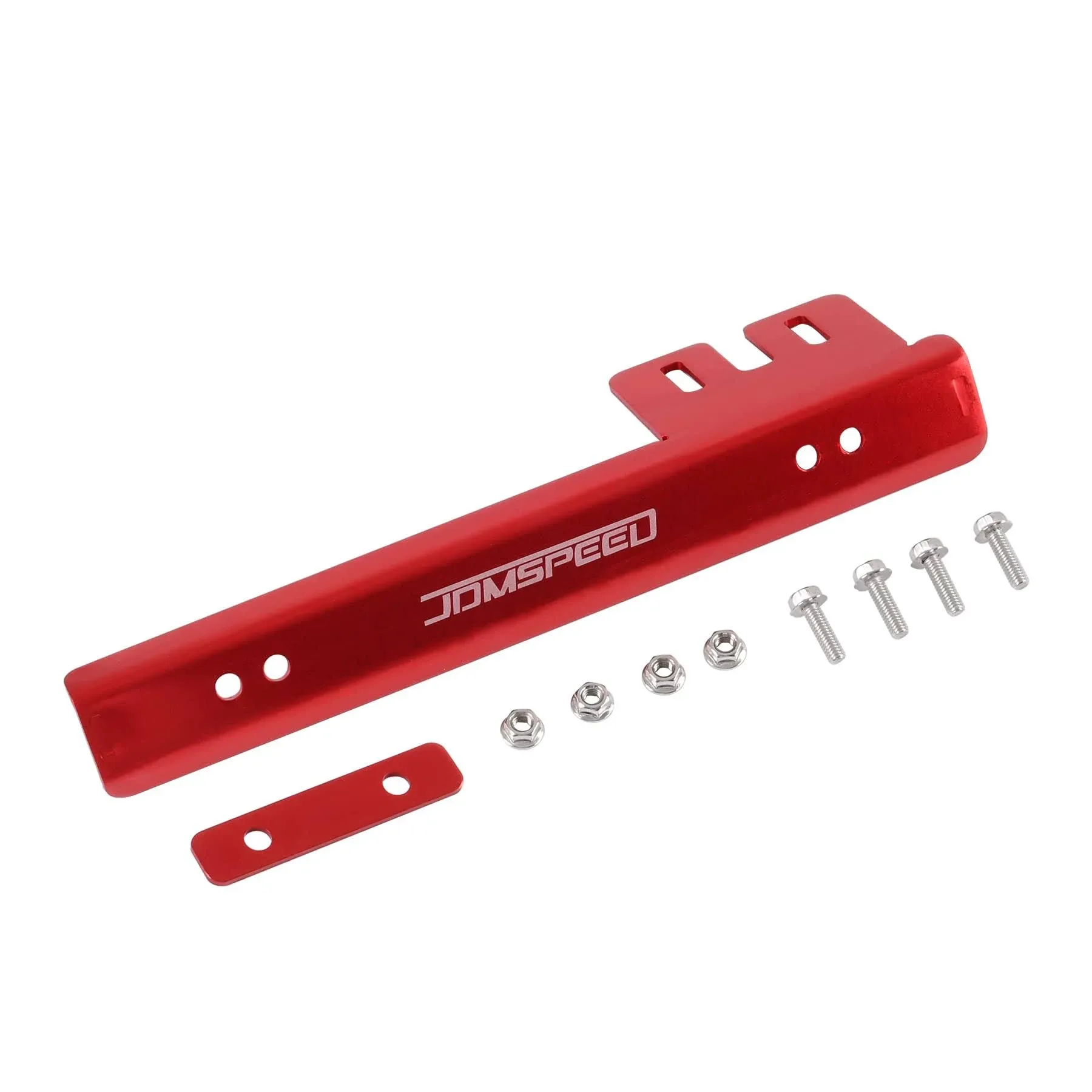 Front Bumper License Plate Mount Bracket Relocator Holder Bar Red Universal