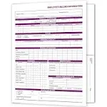 NextDayLabels - Employee Record Folders. 25 Pack. Secure, Discreet Employee Info Records, Preprinted.