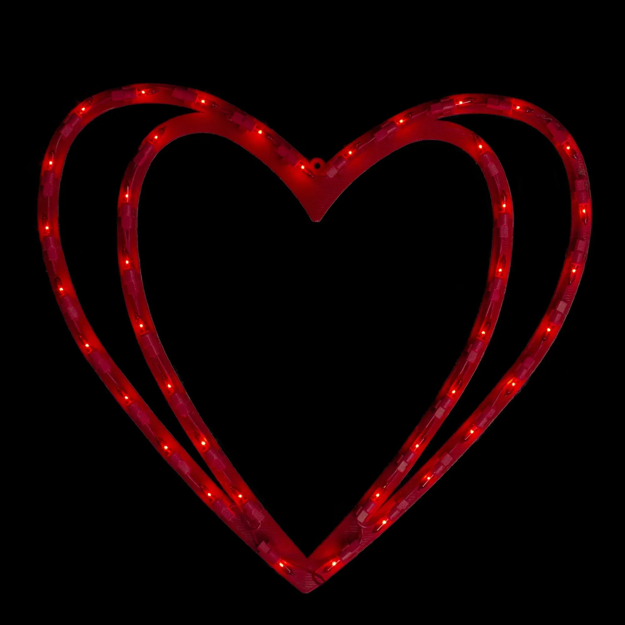 Northlight Lighted Double Heart Valentine's Day Window Silhouette