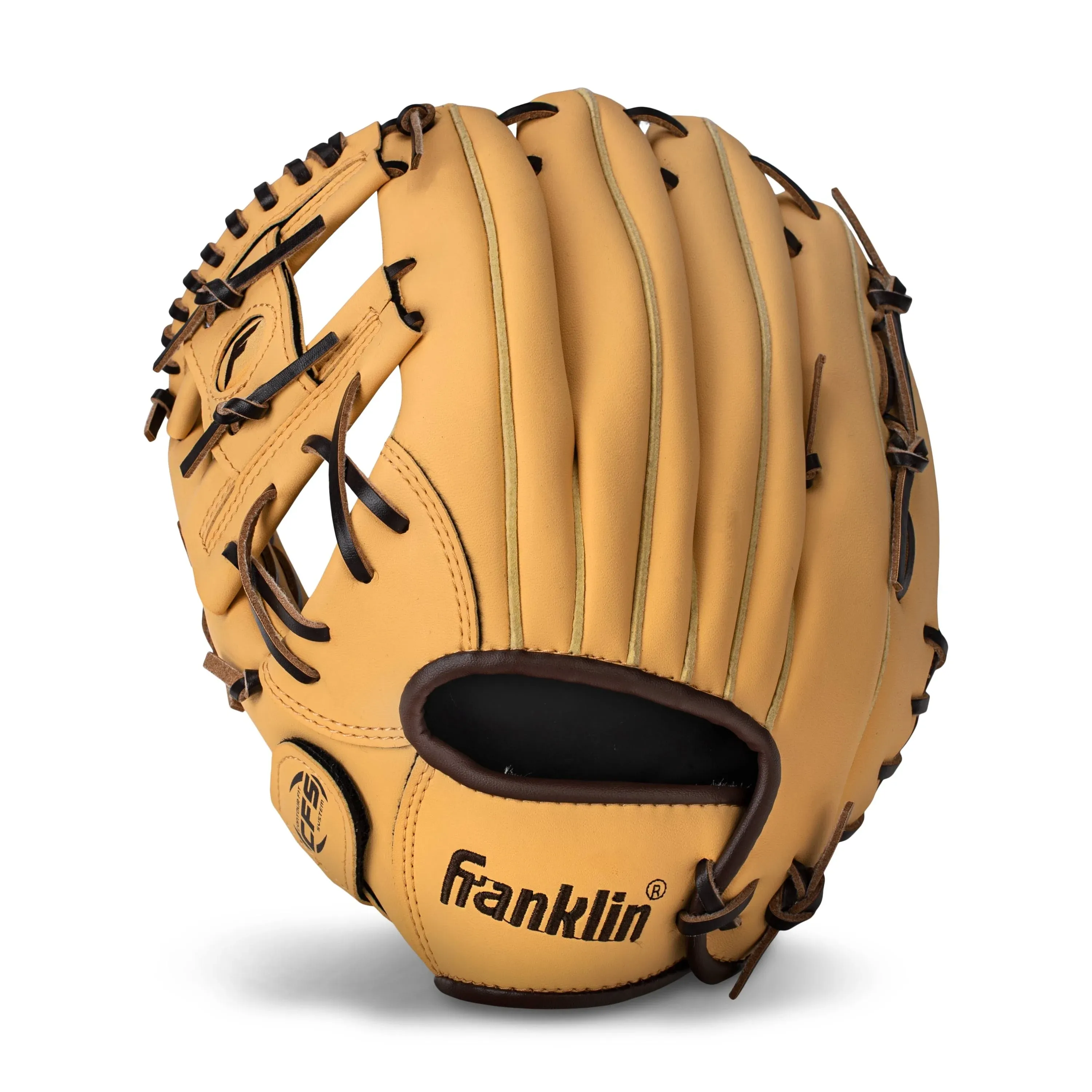 Franklin Sports Field Master Baseball + Softball Glove - Adult + Youth Mitt - 12.5 inch Lefty, Size: One Size