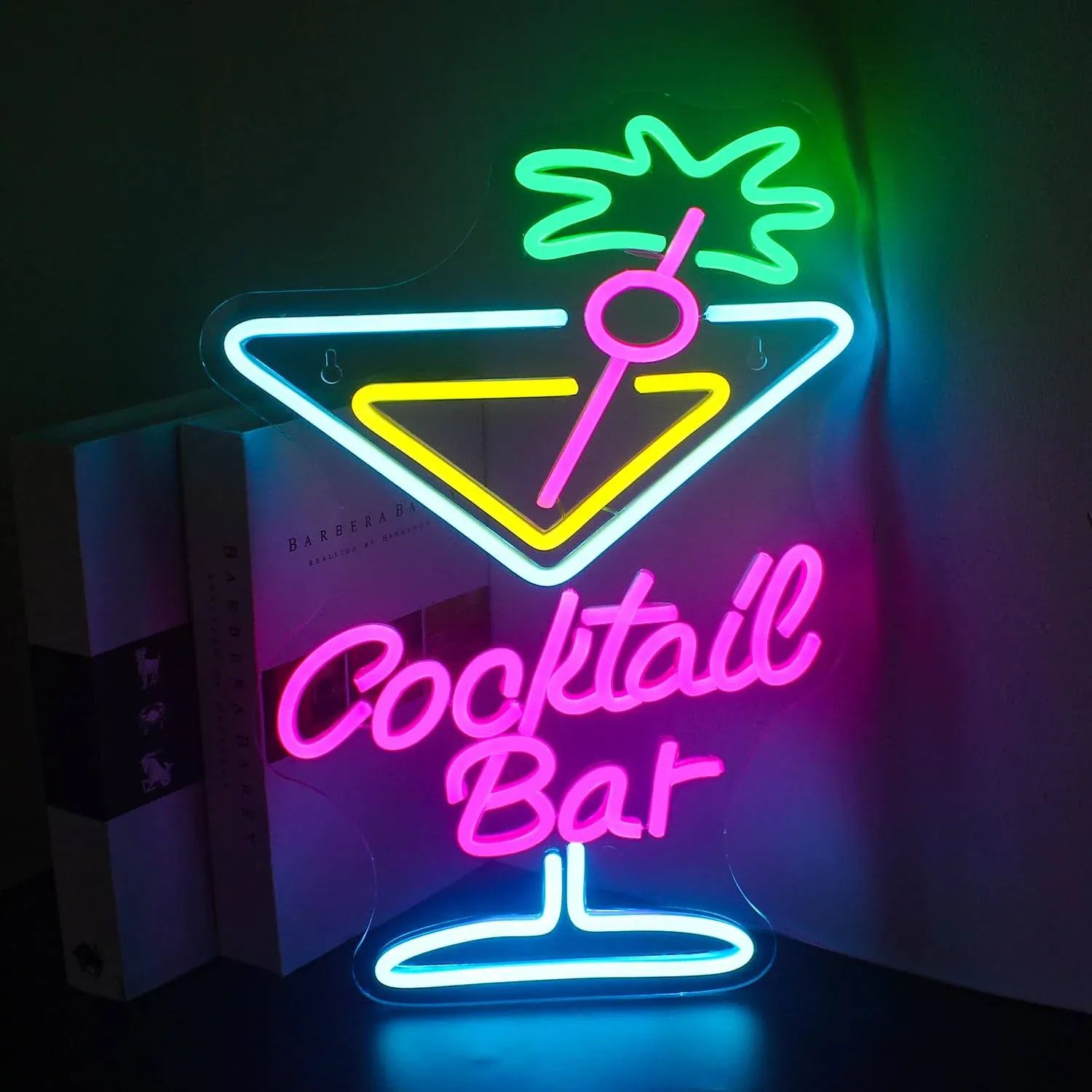 Looklight Cocktail & Bar Neon Sign,Looklight Cocktail & Bar LED Signs for Wall ...