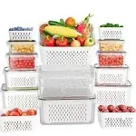 KEMETHY 10 Pack Fruit Storage Containers