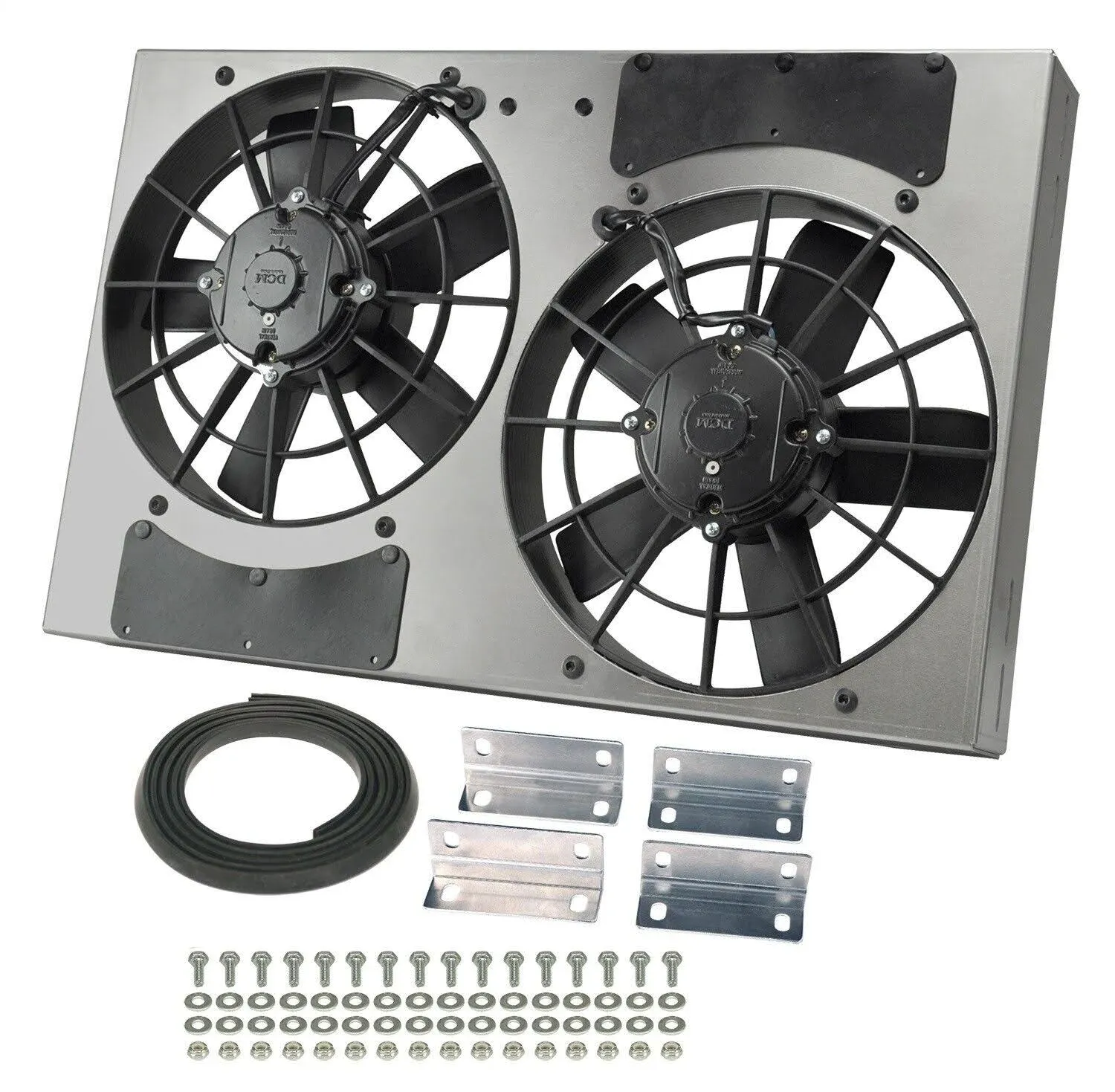 Derale Dual RAD Fan/Aluminum Shroud Assembly