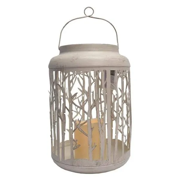 Gerson 2435810 Winter Forest Lantern, 10.8-inch Height