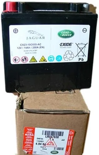 Genuine LAND ROVER AUXILIARY BATTERY LR4 EVOQUE RANGE ROVER 13 on RANGE ROVER SPORT 14 ON LR176847 NEW ITEM VIN RELATED LR047630