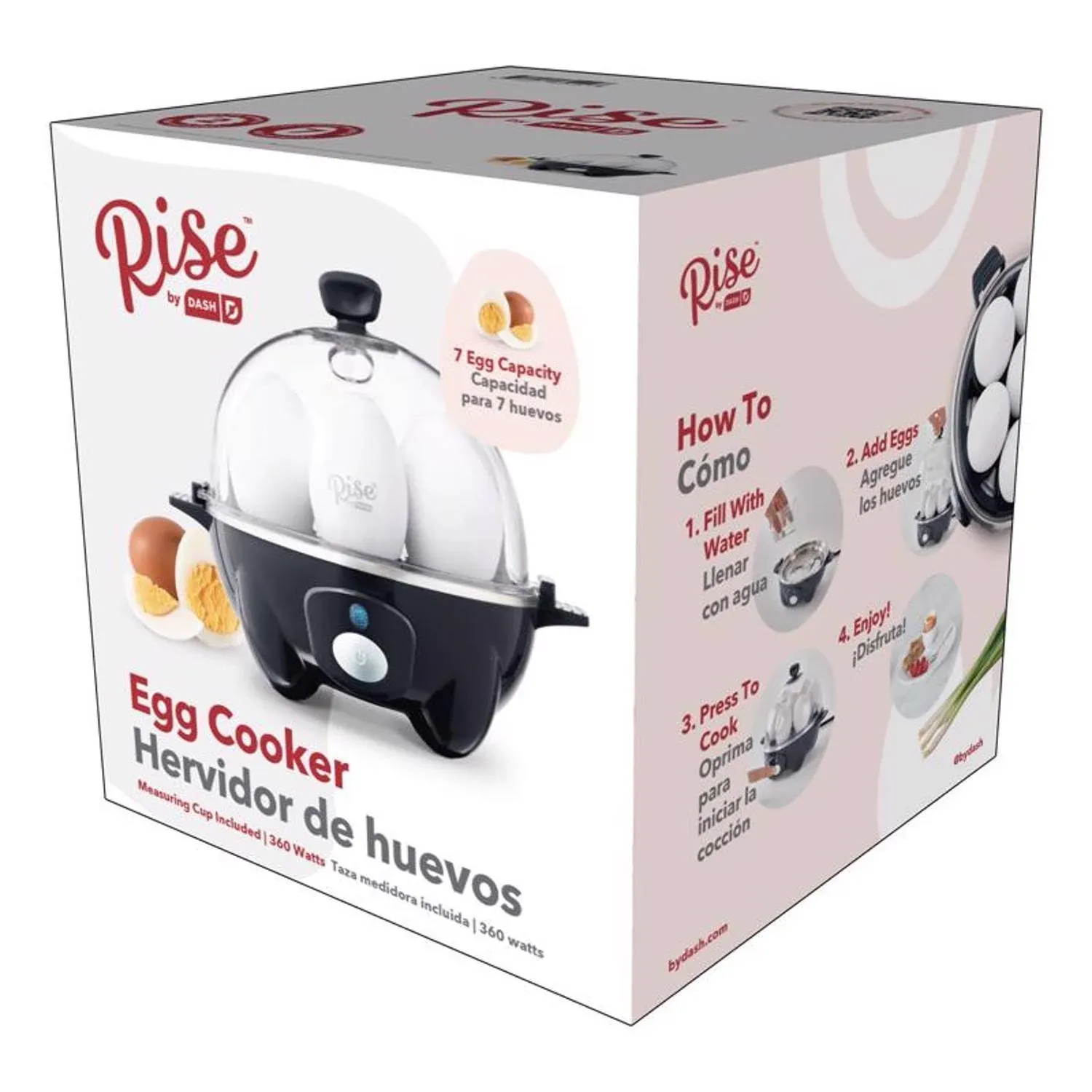 Rise by Dash - REC005GBBK04 - Black Egg Cooker