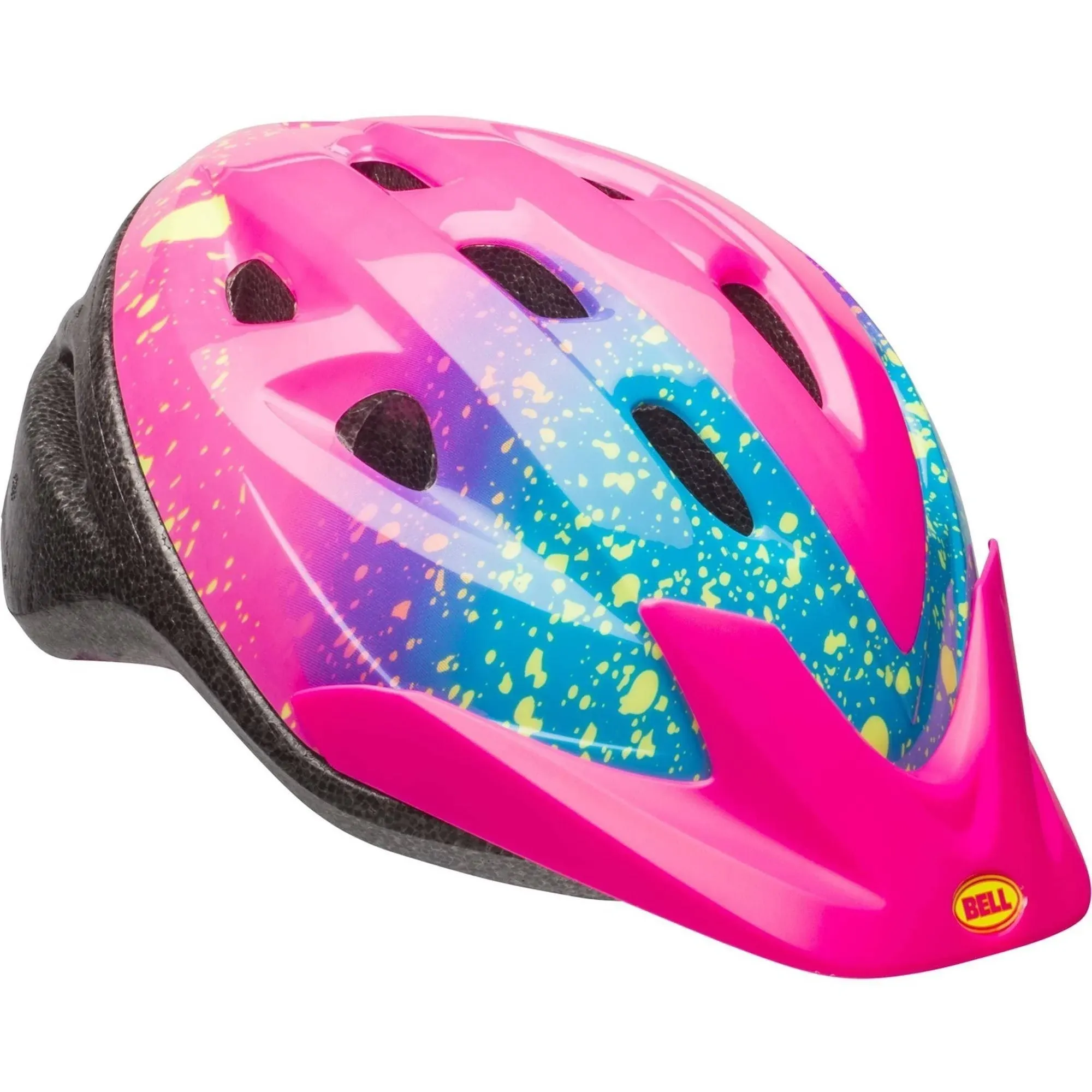 Bell Sports Rally Girls Child Helmet, Pink Splatter