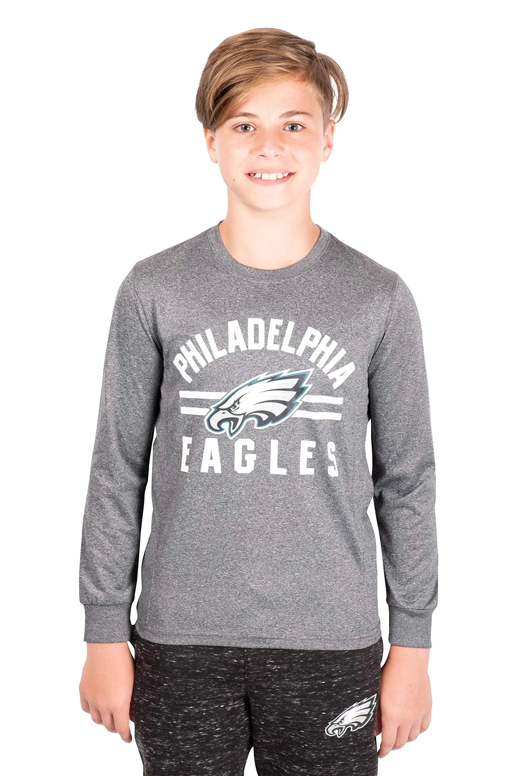 Ultra Game NFL Boys Super Soft Active Long Sleeve T-Shirt