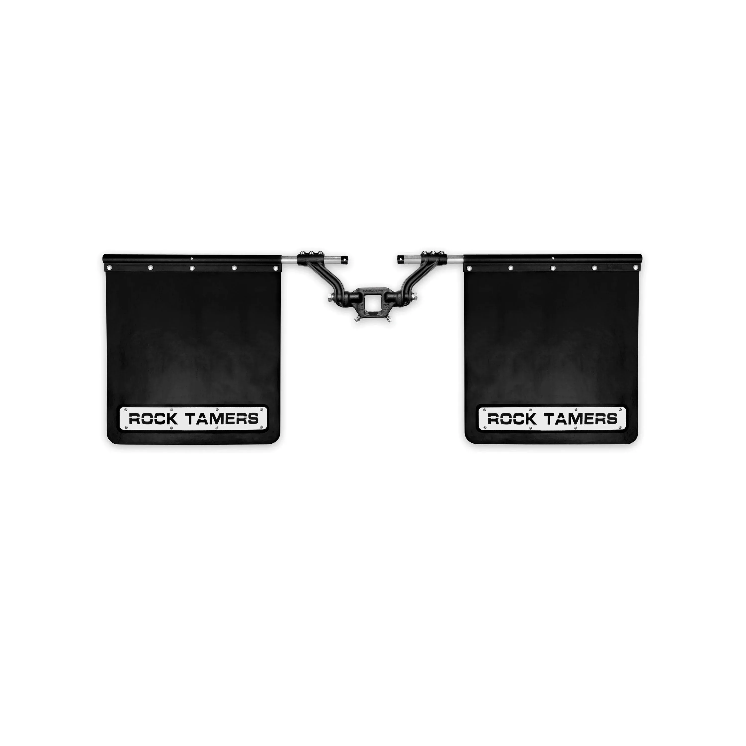 ROCK TAMERS 2.5" Hub Mudflap System - Matte Black/Stainless - 110