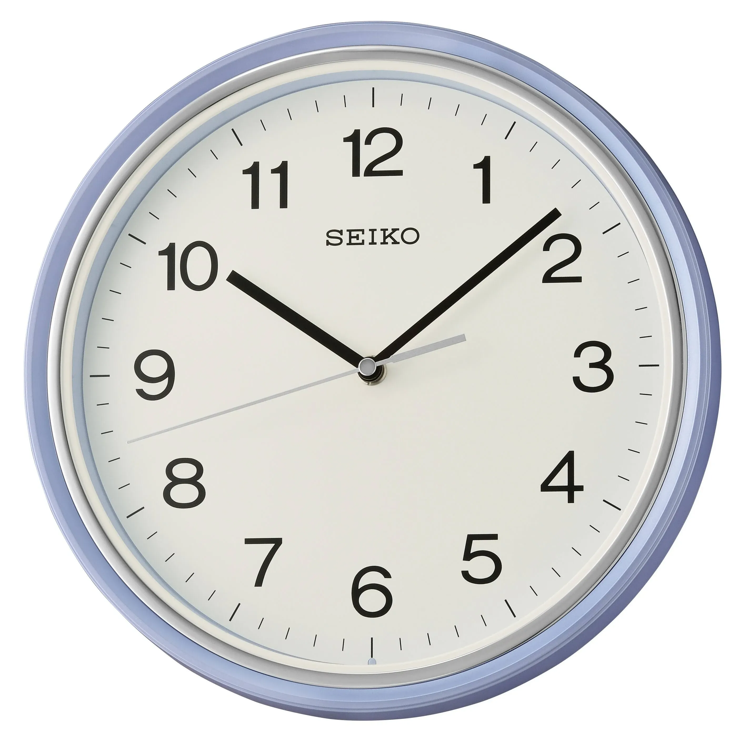 Seiko 11 inch Oita Wall Clock, Pearl Blue