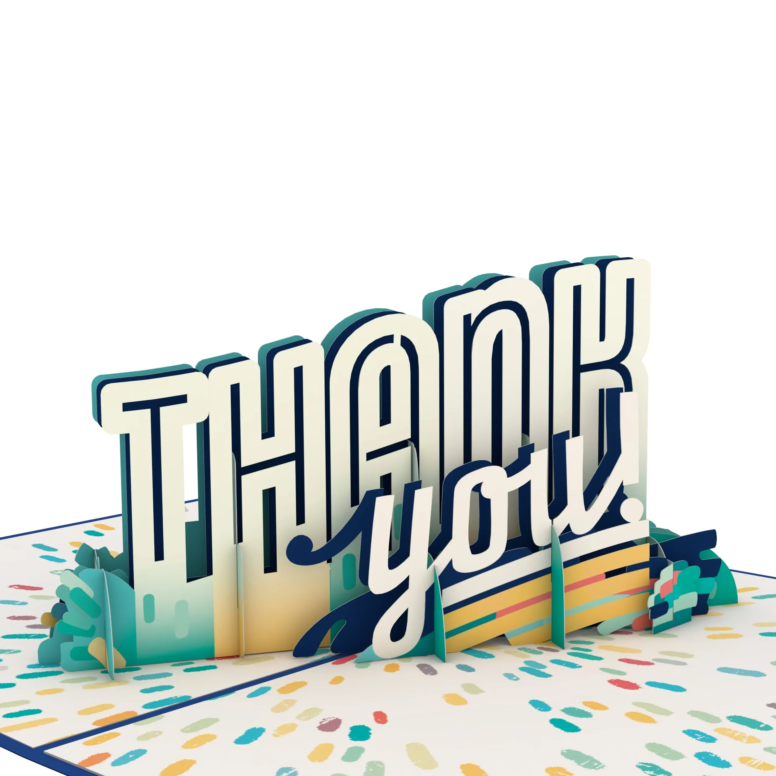 Lovepop General Thank You Pop Up 3D Greeting Card, 5 inch x 7 inch, Envelope ...