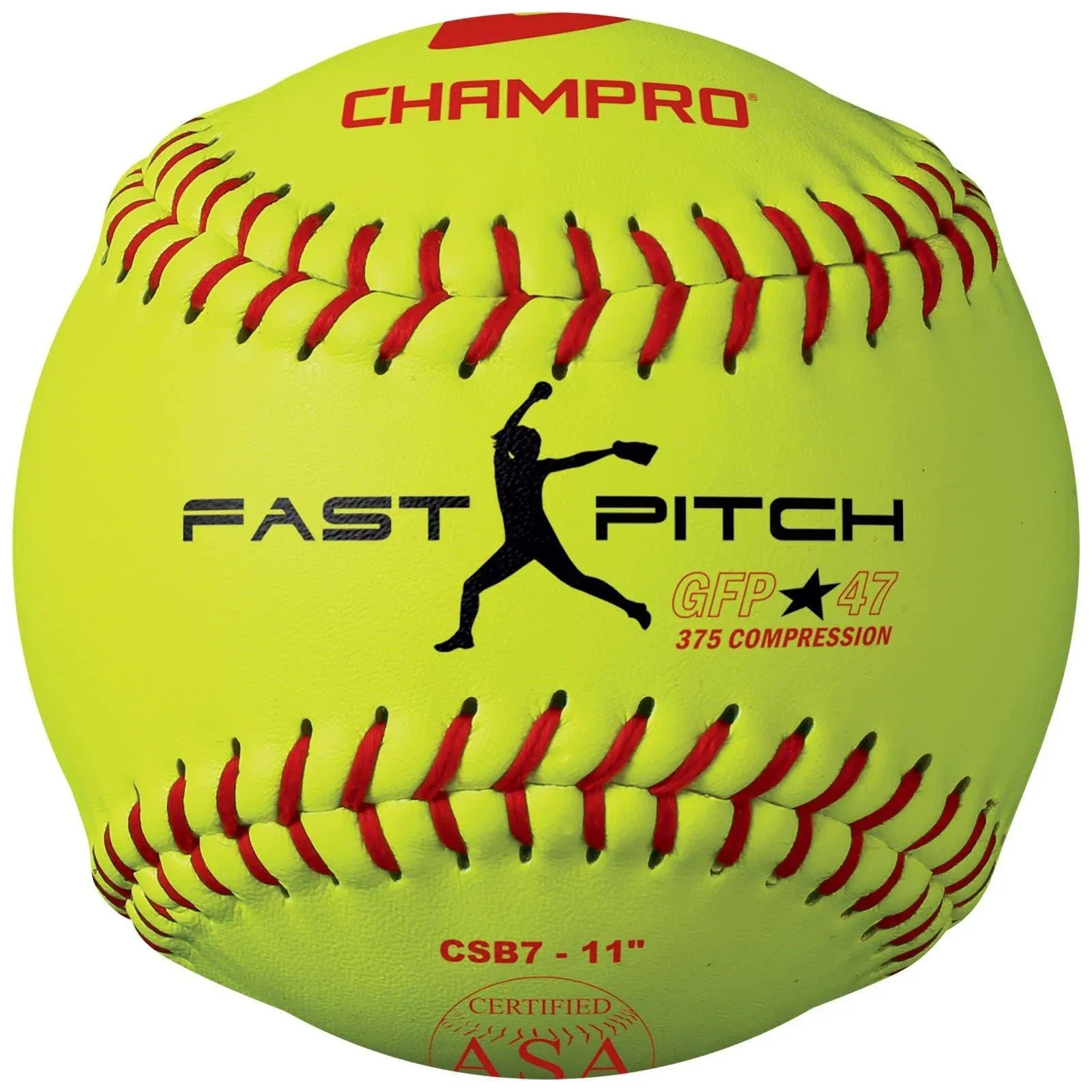 Champro ASA 11 in Fast Pitch Durahide Cover Softball Dozen