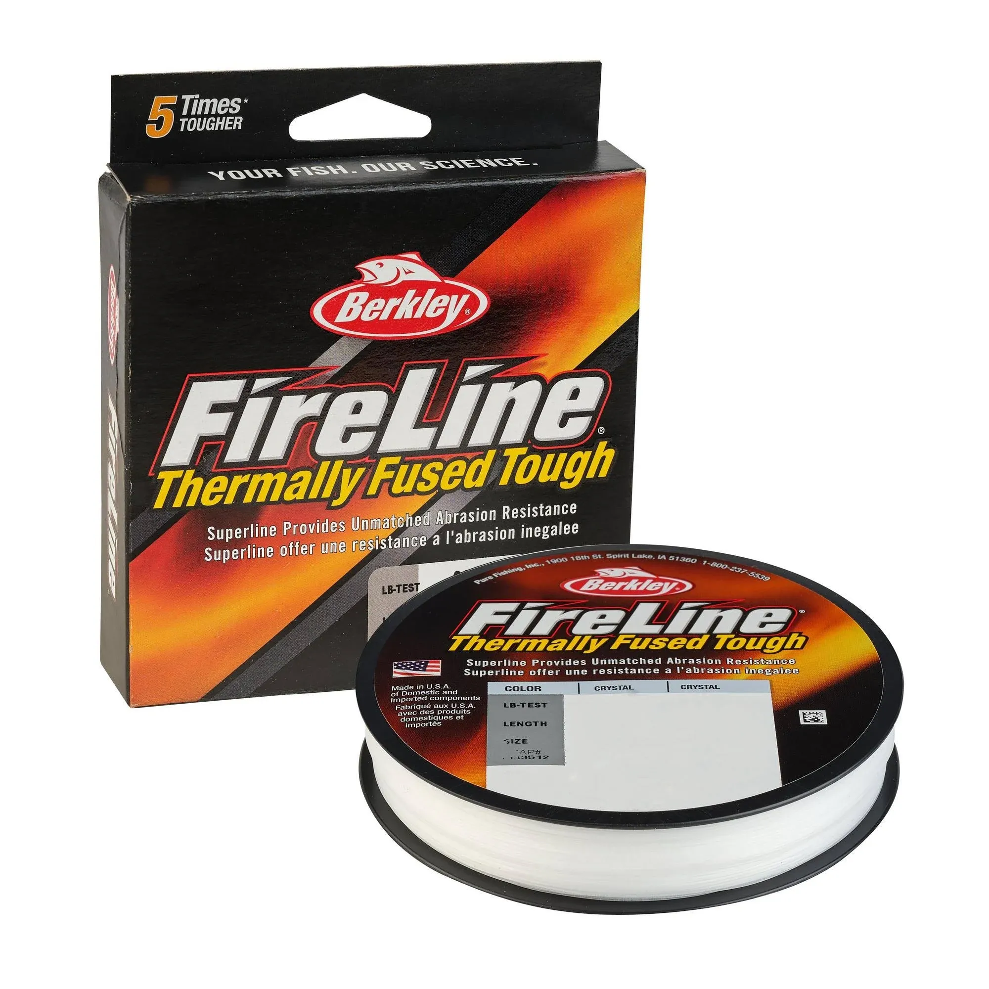 Berkley Fireline Thermally Fused Tough 125 yards Smoke Choose your line weight 