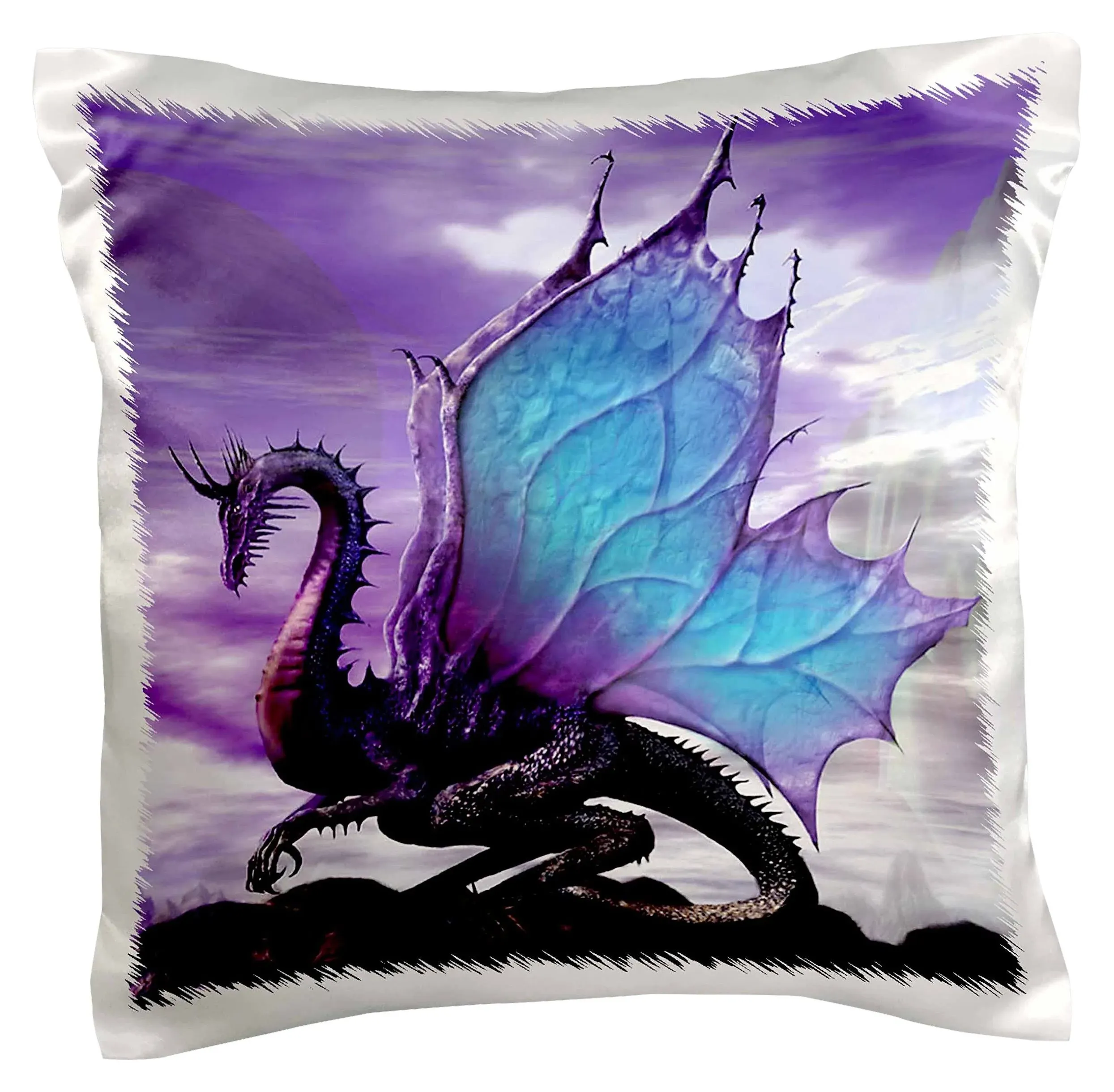 3dRose Fairytale Dragon 16x16 inch Pillow Case