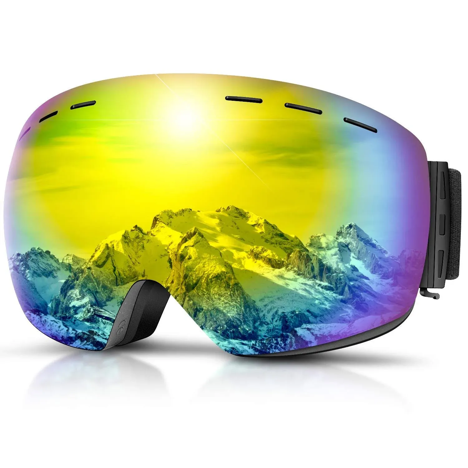 DADA-PRO Ski Goggles Men Women Snowboard Goggles Over Glasses OTG Anti Fog Snow ...