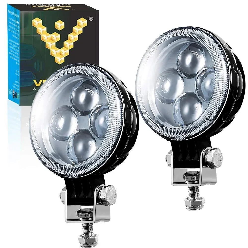 Voltage Automotive LED Pods Truck Fog Lights 3 inch 12W Round LED Off Road Light