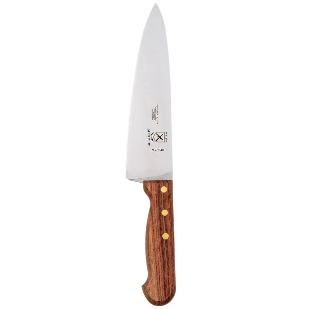 Mercer Culinary M26040 Praxis 8" Chef's Knife with Rosewood Handle