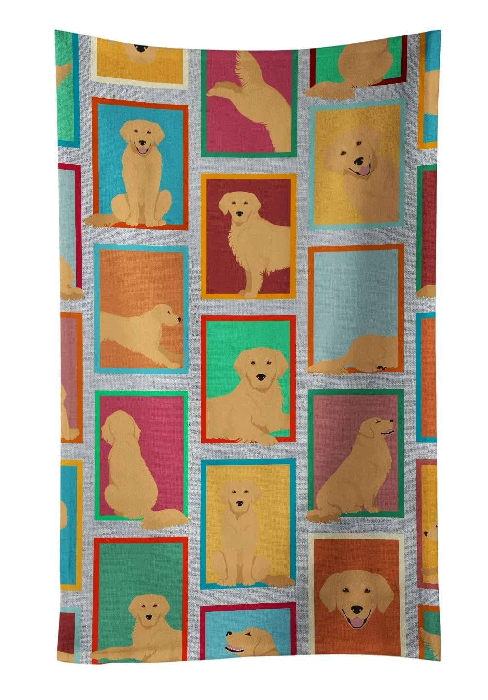 Lots of Golden Retriever Kitchen Towel