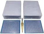 2 Pcs 1590BB Enclosure Box Incl Step Drill PCBs Aluminum Guitar Effect Pedal Case ...