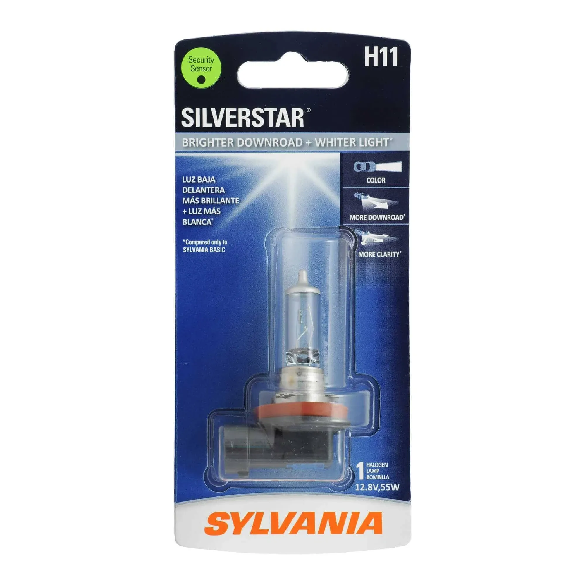 Sylvania H11 Silverstar High Performance Halogen Headlight Bulb