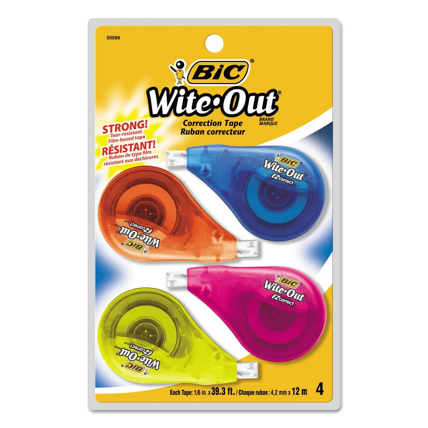 BIC Wite-Out EZ Correct Correction Tape, 10/Box