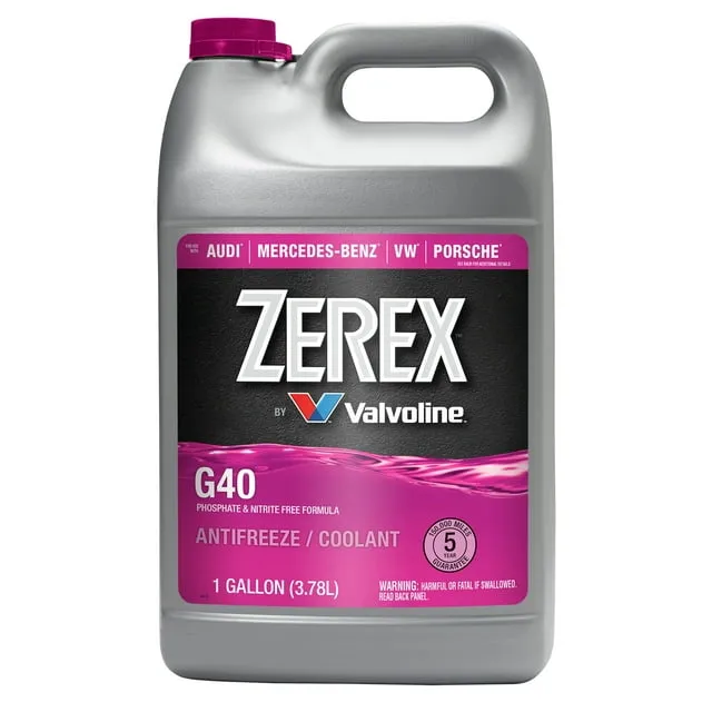 Zerex 1 Gallon Pink, Purple Concentrate Coolant/Antifreeze