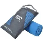 Rainleaf Microfiber Towel, 16 x 32 INCHES. Blue.