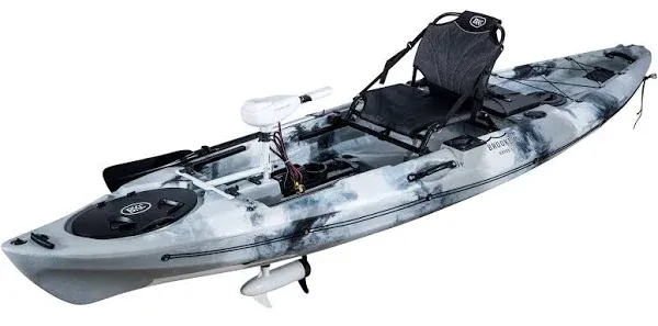 Brooklyn 12.0 Pro Pedal or Motorized Kayak 12' Sit On Top Fishing Kayak Choose Flipper Drive, Proppeller Drive or Trolling Motor