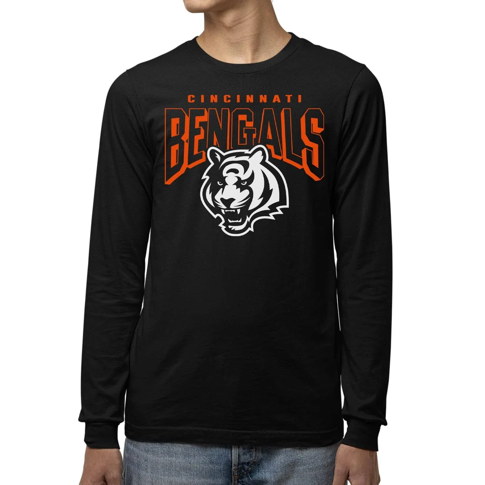 Junk Food Clothing x NFL - Cincinnati Bengals - Bold Logo - Unisex Adult Long ...