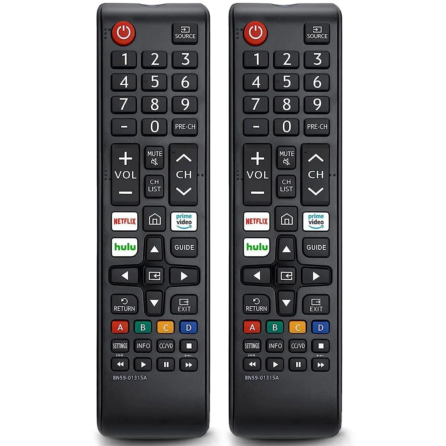 【Pack of 2】 New Universal Remote for All Samsung TV Remote, Replacement Compatib