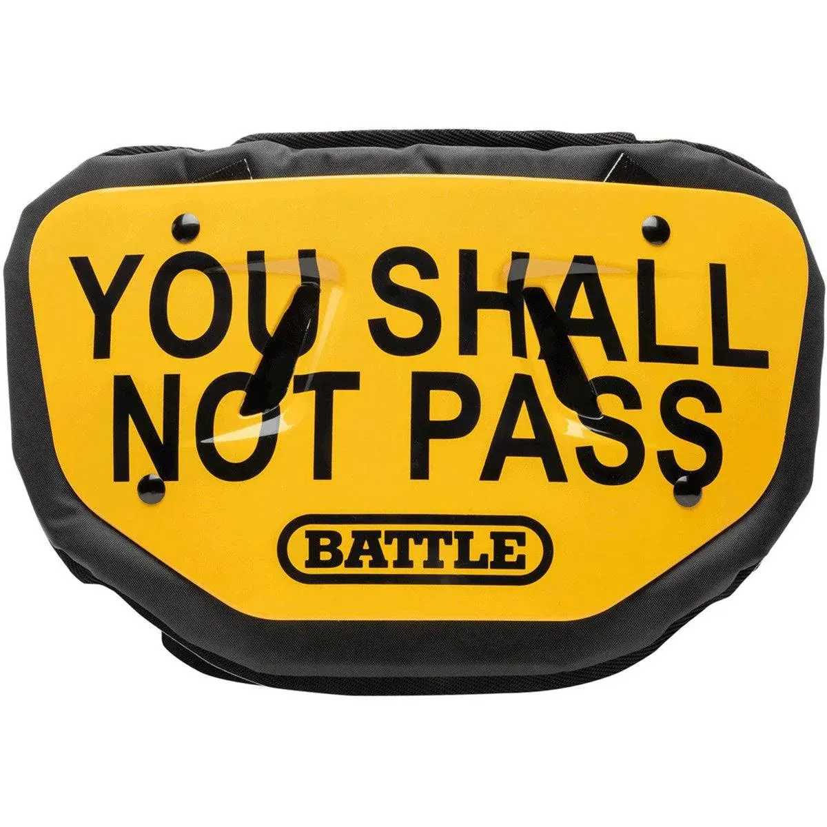 Battle Sports Shall Not Pass Adult Football Back Plate