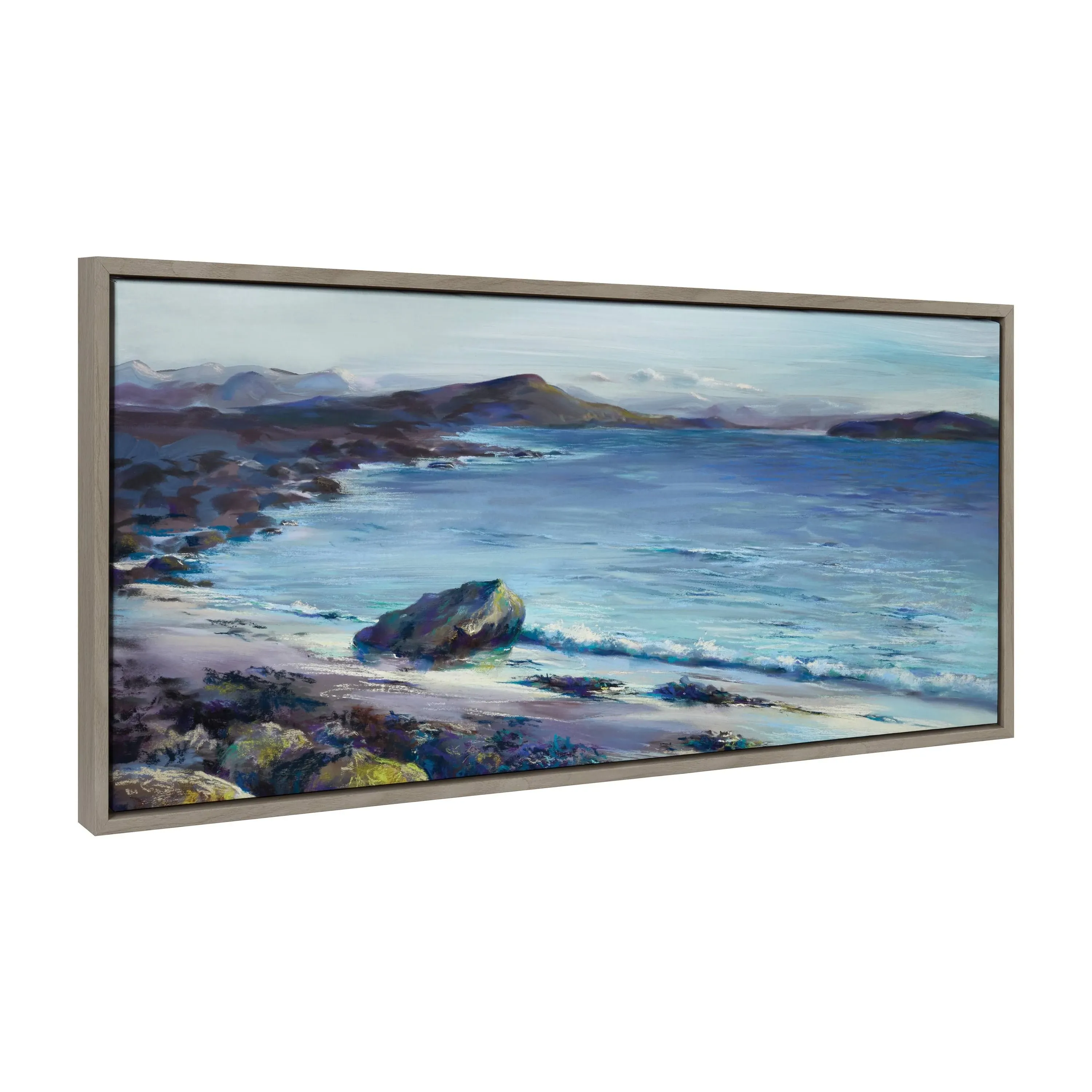 Kate and Laurel Sylvie From Here Everything Is Beautiful Framed Canvas Wall Art