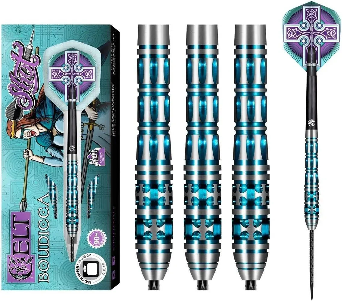 Shot Darts Celt Boudicca Steel Tip Dart Set 25gm