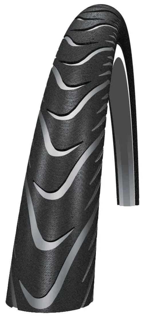 Schwalbe Marathon Supreme HS 382 HD SpeedGuard Cross/Hybrid Bicycle Tire - Folding (Black/Reflex - 26 x 1.6)