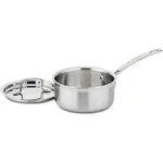 Cuisinart Multiclad Pro 1.5qt Tri-Ply Stainless Steel Saucepan with Cover