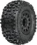 Pro-Line Badlands MX SC Tires w/Raid Wheels (Black) (2) (Slash Front) (M2) w/12m