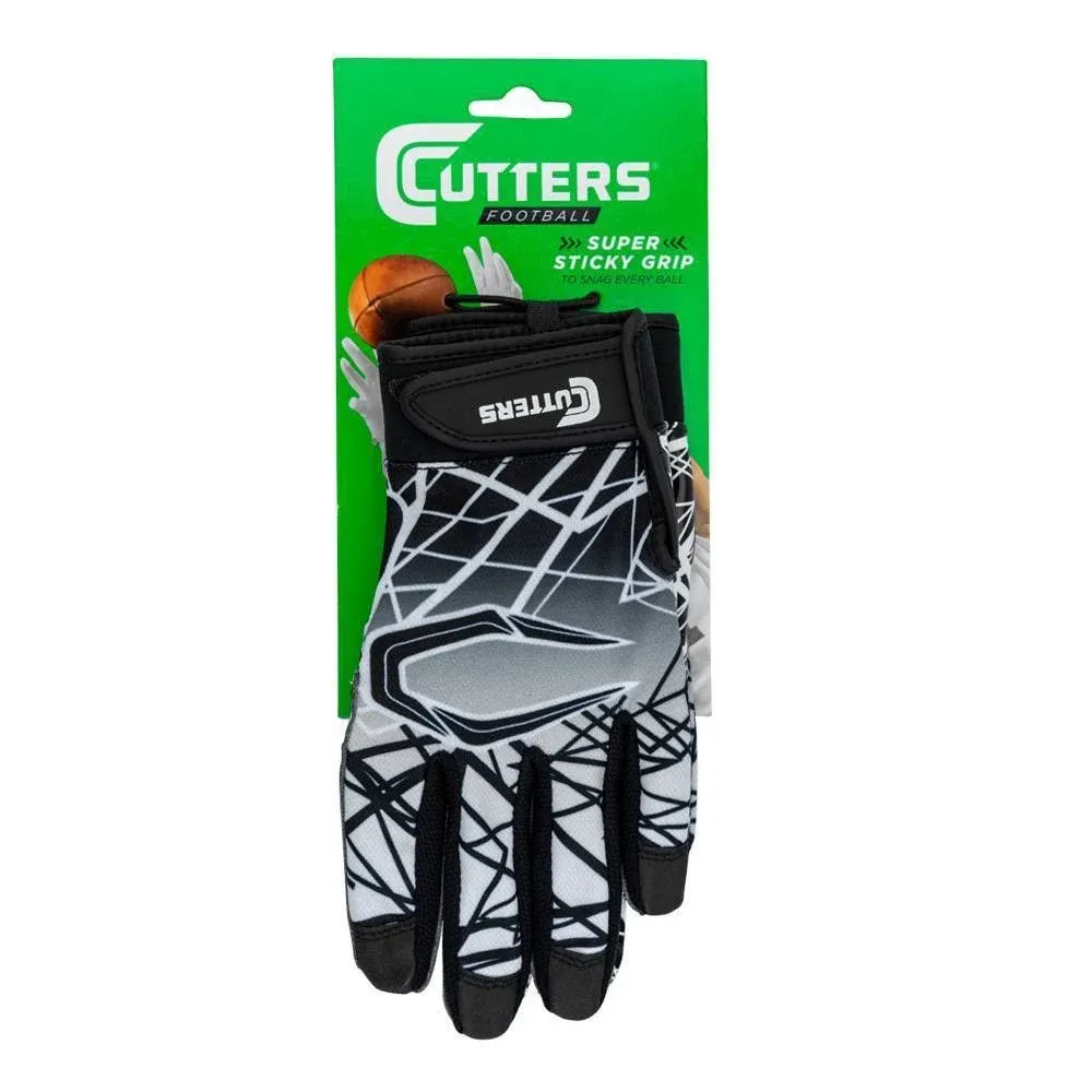 Cutters Game Day Youth Football Receiver Gloves - S