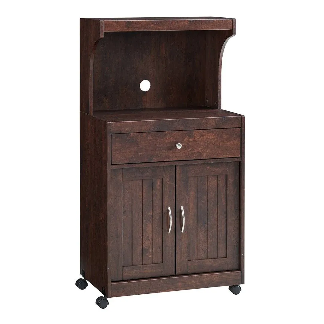 Andover Mills Lewisburg 47" Kitchen Pantry Finish: Mahogany - 51"H X 24"W X 15"D