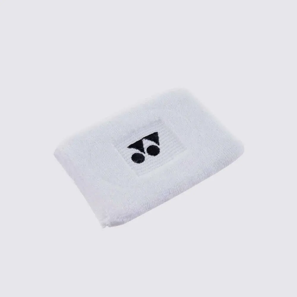 Yonex Double Wide Wristbands Color: White