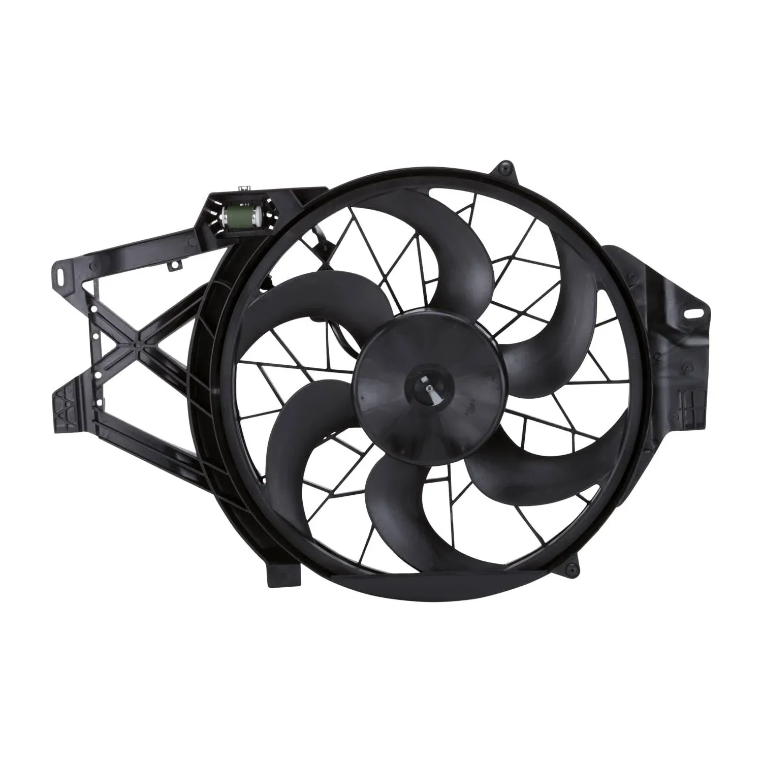 TYC 620650 Cooling Fan Assembly Compatible with 2001-2004 Ford Mustang , Black