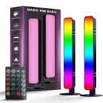 MICTUL RGB Light Bar, LED Light Bar with 15 Scene and Music Sync Modes, TV LED Backlight, USB Powered Ambient Lighting for TV,Gaming, PC, Room Decoration, Remote Control