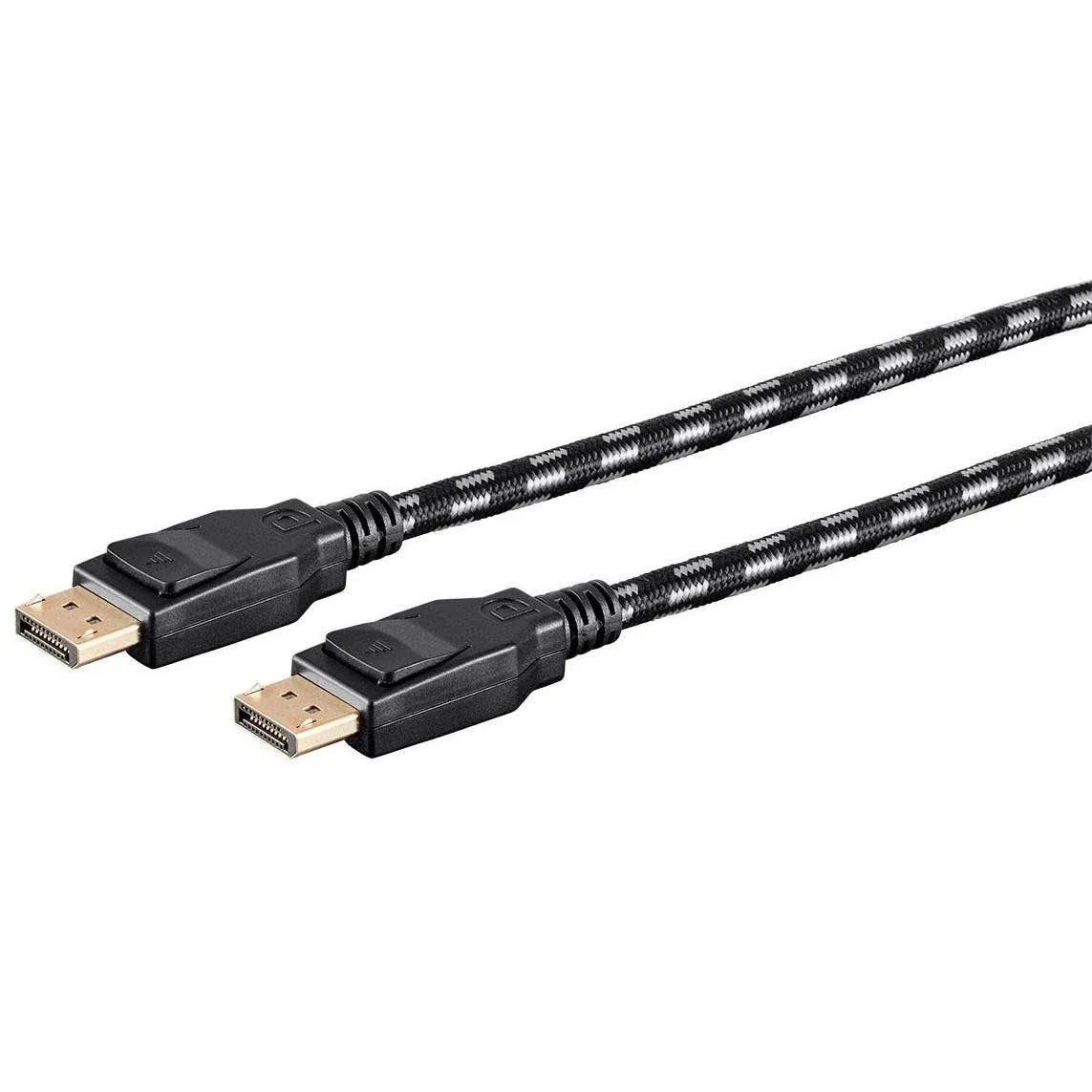 Monoprice Braided DisplayPort 1.4 Cable - 6ft - Gray, 8K Capable, Up To 32.4Gbps