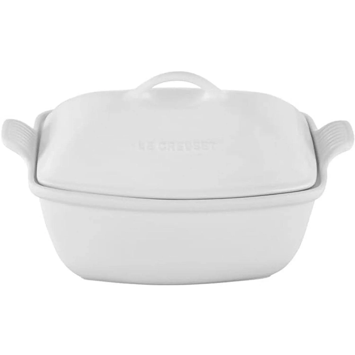 Le Creuset 4.5 qt. Heritage Stoneware Deep Baker with Lid - White