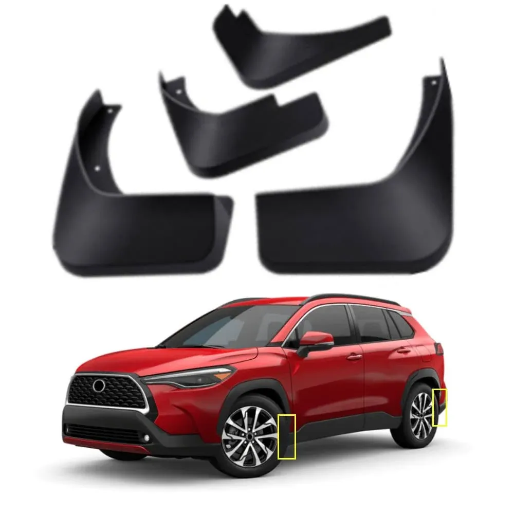 Mud Flaps Kit for 2024 Toyota Corolla Cross 2022 2023 Mud Splash Guard Front and Rear 4-PC Set by TOPGRIL