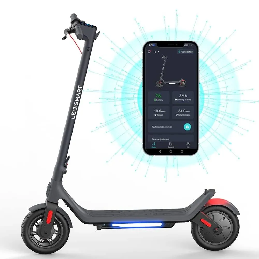 Electric Scooter,Commuting Electric Scooter with 3 Gear Speed Up to 15.5MPH,Long Range,Big Battery Capacity,Dual Braking System Commuting Electric Scooter for Teens and Adults 220lbs