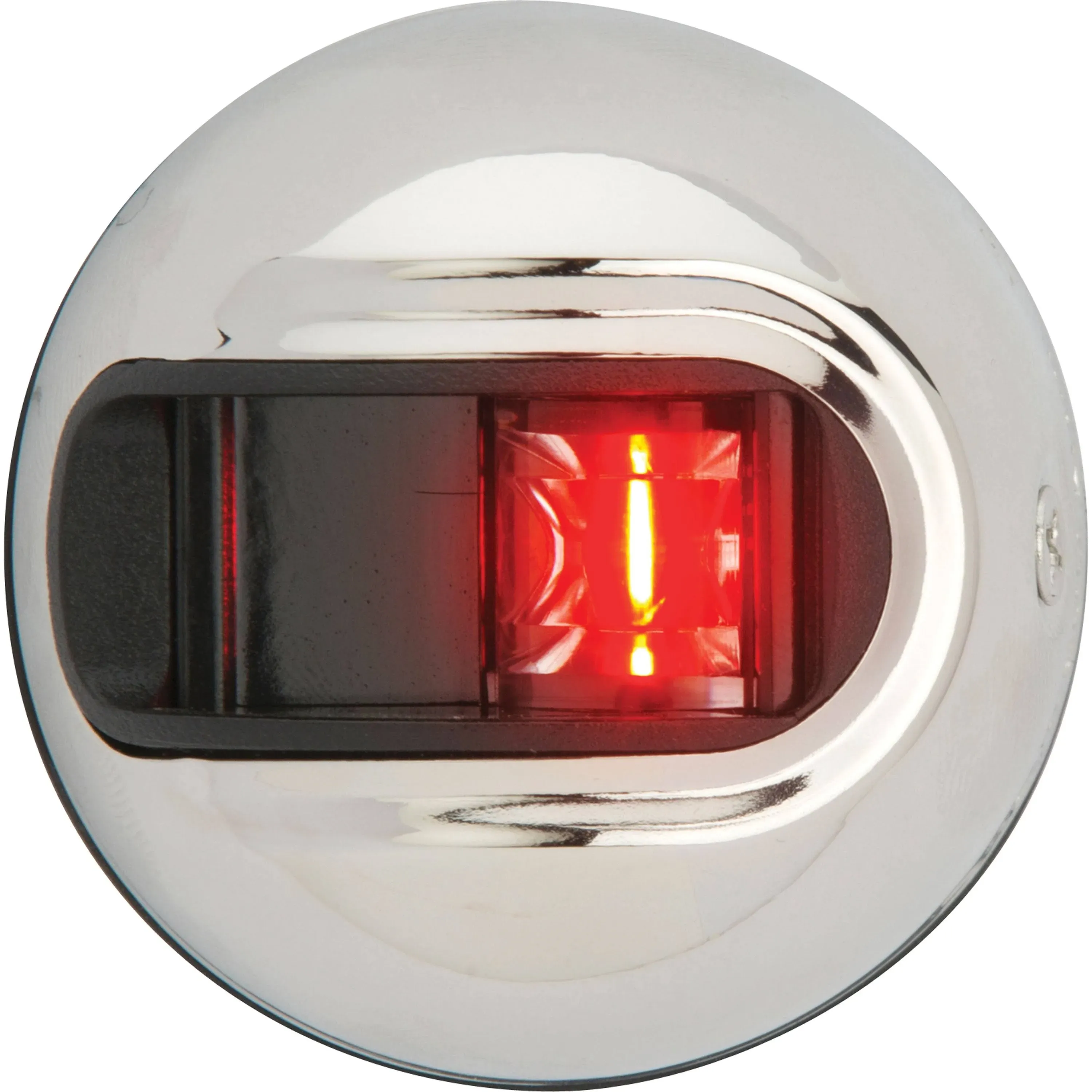 Attwood LightArmor Vertical Surface Mount Navigation Light - Port (red) - Stainless Steel - 2NM [NV3012SSR-7]